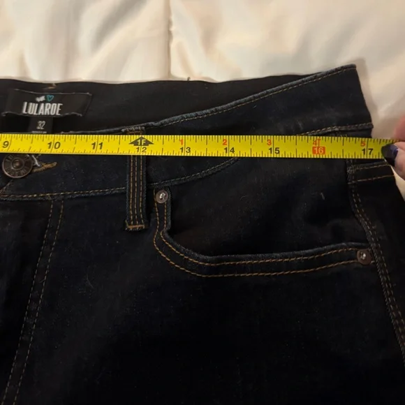 LuLaRoe Dark Blue Straight Jeans  NWOT - Picture 6 of 6